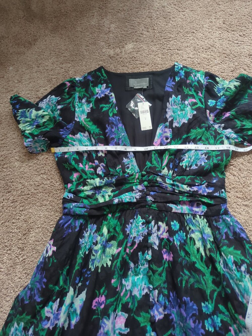 NWT Anthropologie Katerina Maxi Button Front Floral Dress Medium - Picture 14 of 16